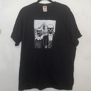 Masked American Gothic Black Graphic Tee